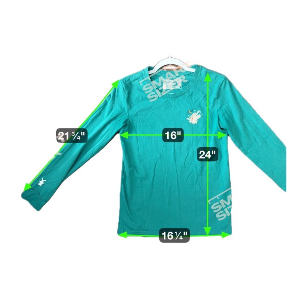 Dutch Bros Killer Coffee Long Sleeve Crew Neck Tee Women's S Green Casual - Picture 6 of 6